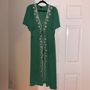 Green MIDI dress